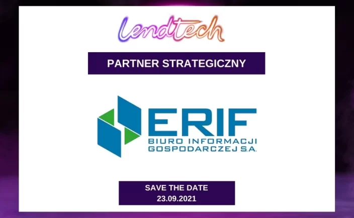 ERIF Biuro Informacji Gospodarczej partnerem strategicznym Kongresu Lendtech 2021