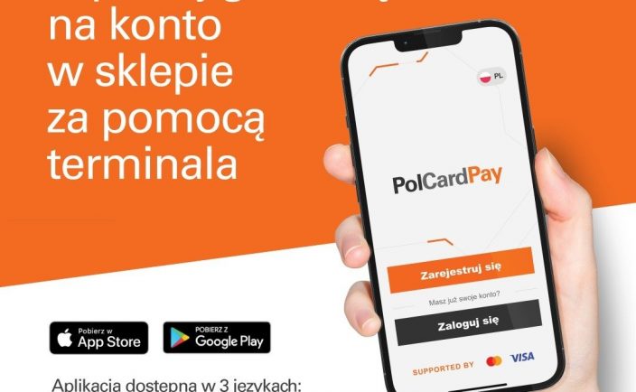 Nowa aplikacja PolCard® Pay usprawnia i podnosi bezpieczeństwo wpłaty gotówki na konto przy użyciu terminala