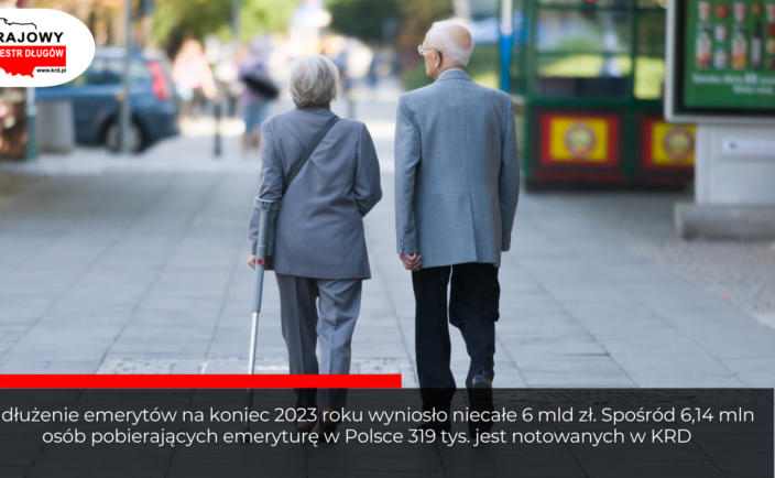 Długi na emeryturze: seniorzy zalegają prawie 6 miliardów złotych