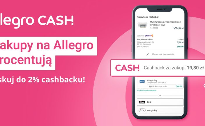 Zakupy na Allegro procentują Startują testy usługi cashbackowej Allegro Cash